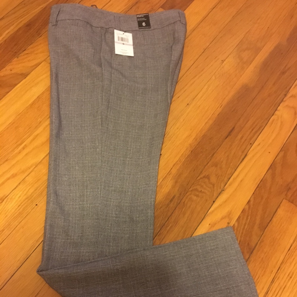 Gray Plaid Dress Pants